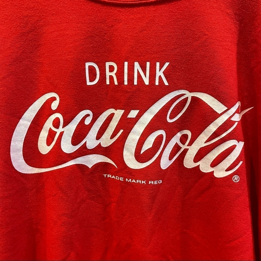 R: Coca Cola Red Pullover Fleeced Sweatshirt SzL - Picture 3 of 6